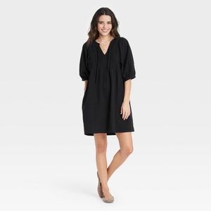 Black babydoll dress